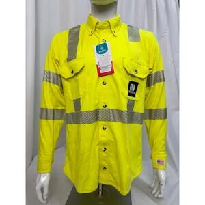 NEW! LAKELAND ISH65DH29RT-LG Westex DH FR Shirt, Hi-Vis LARGE
